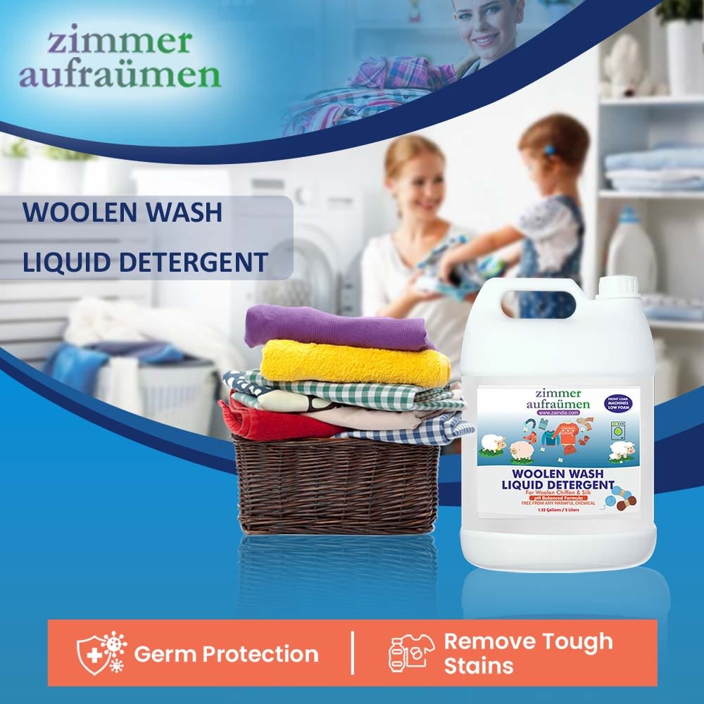 Liquid Detergent For Woolen, Silk, Chiffon (5L) For Top Load Machine ...